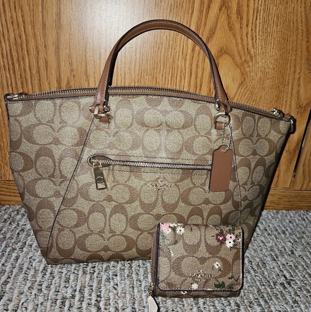 COACH handbag and wallet